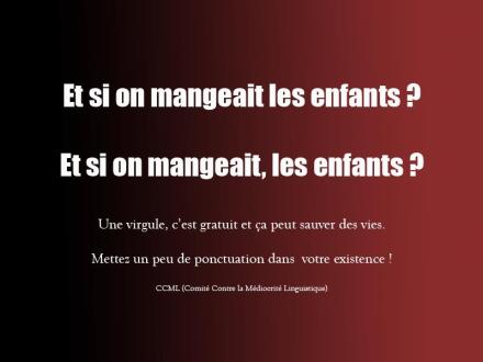 Et si on mangeait les enfants?